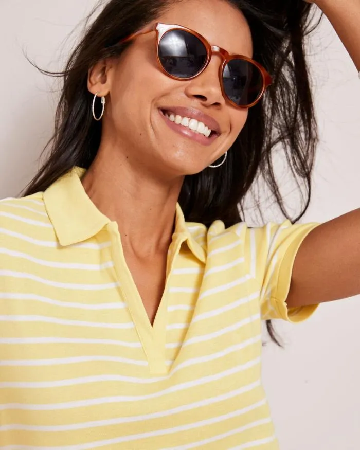 Cotton Traders Tops and TShirts Wrinkle Free Short Sleeve Polo Shirt 8211 Women