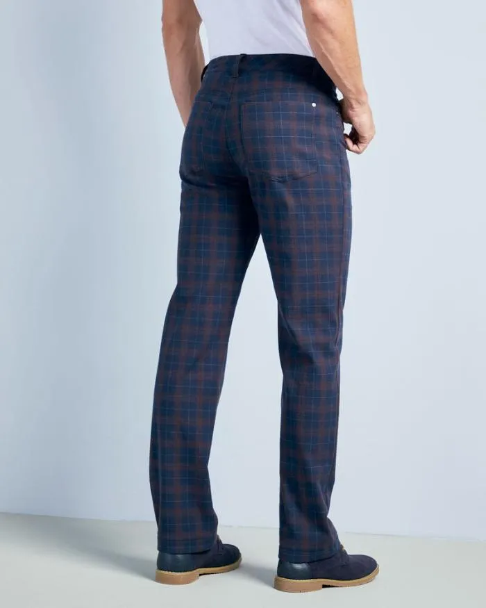 Cotton Traders Trousers Check Stretch Jeans 8211 Men