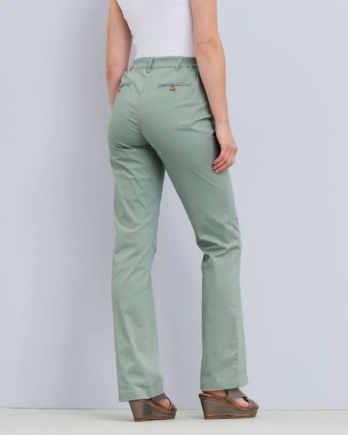 Cotton Traders Trousers Classic StraightLeg Chino Trousers 8211 Women
