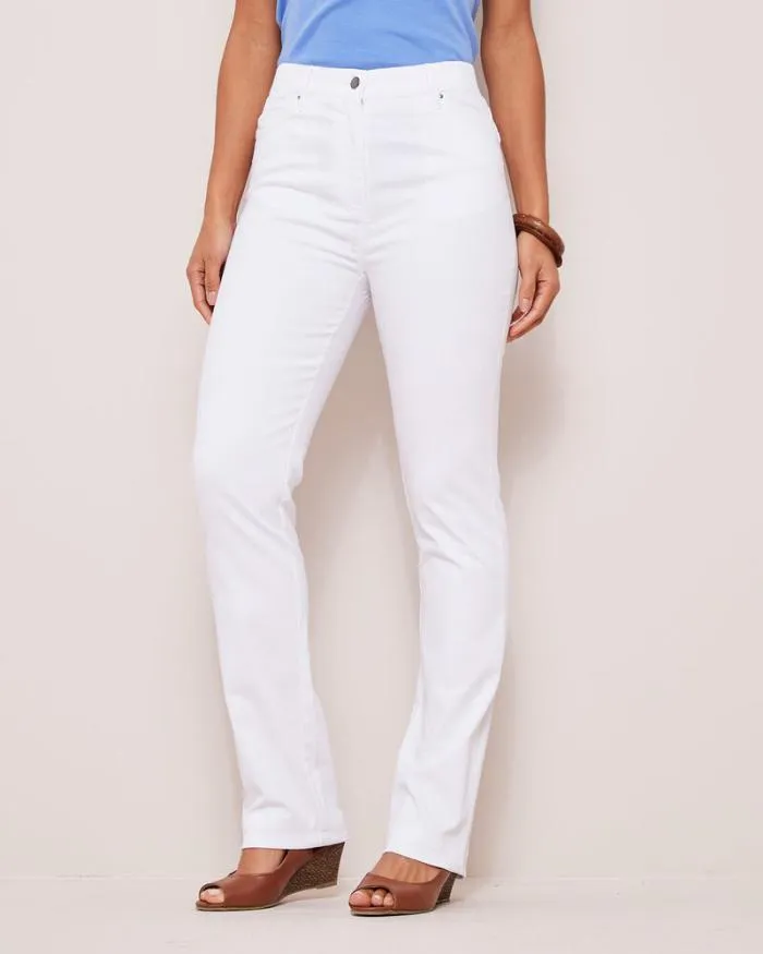 Cotton Traders Trousers Magic Comfort Twill Jeans 8211 Women