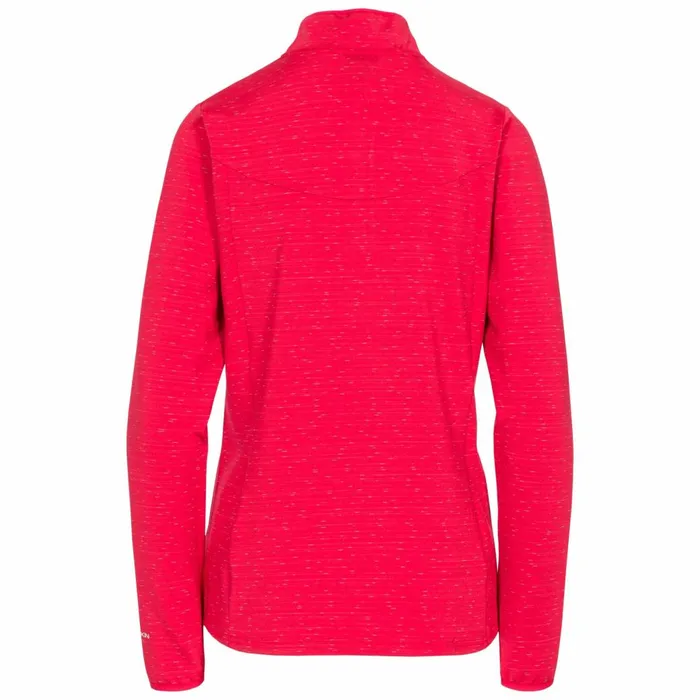 Cristina DLX 12 Zip Long Sleeve Active Top Raspberry Women Trespass Gym and Sports Tops Cristina DLX 12 Zip Long Sleeve Active Top Raspberry Women Trespass Gym and Sports Tops