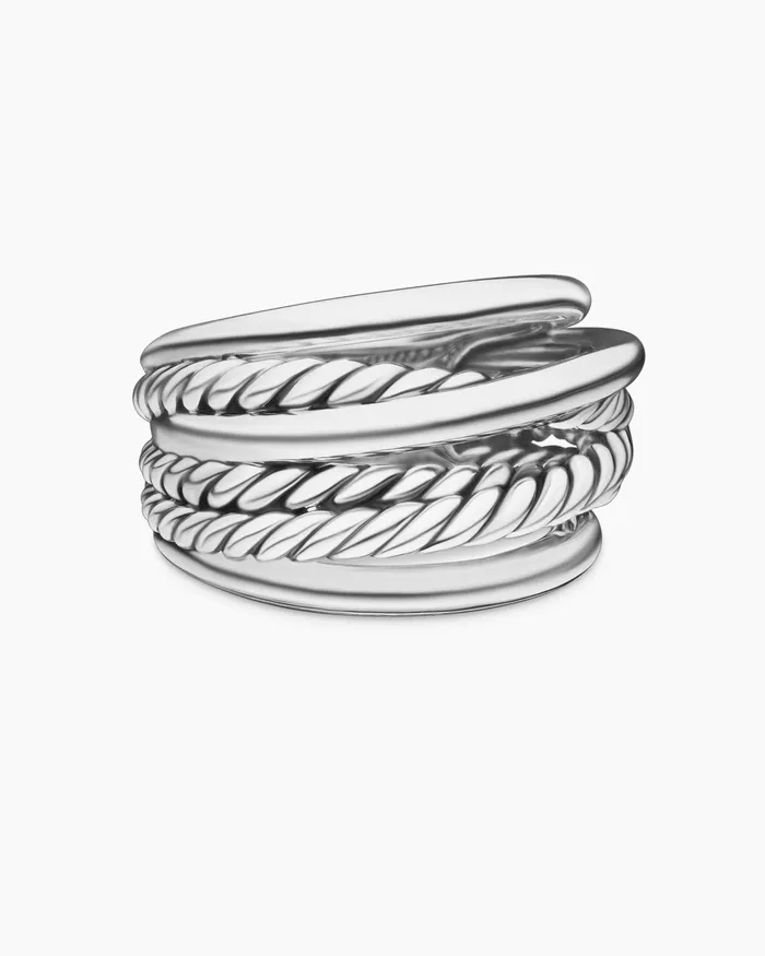 Crossover Ring In Sterling Silver 147mm Women David Yurman Statement