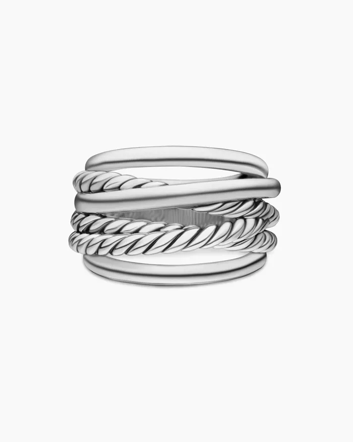 Crossover Ring In Sterling Silver 147mm Women David Yurman Statement Crossover Ring In Sterling Silver 147mm Women David Yurman Statement