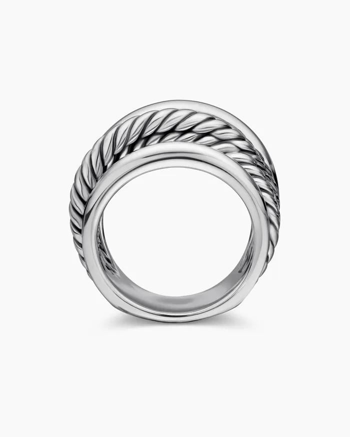 Crossover Ring In Sterling Silver 147mm Women David Yurman Statement Crossover Ring In Sterling Silver 147mm Women David Yurman Statement