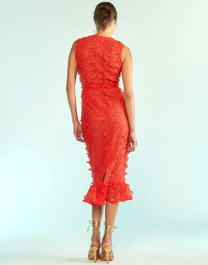 Cynthia Rowley 3D Embroidered Tulle Dress Women Dresses Cynthia Rowley 3D Embroidered Tulle Dress Women Dresses