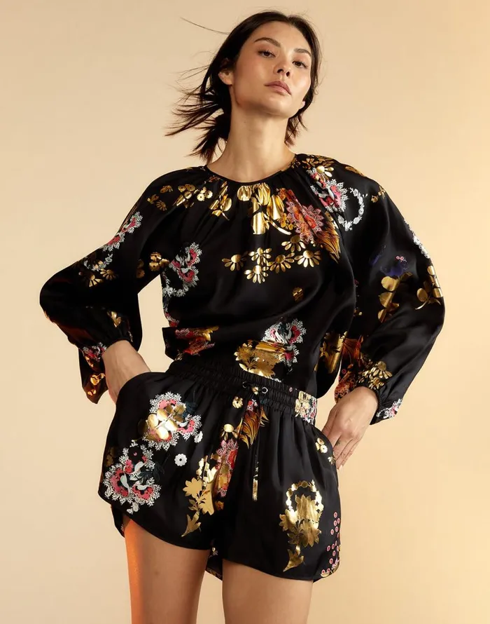 Cynthia Rowley Alice Silk Shorts Women Bottoms