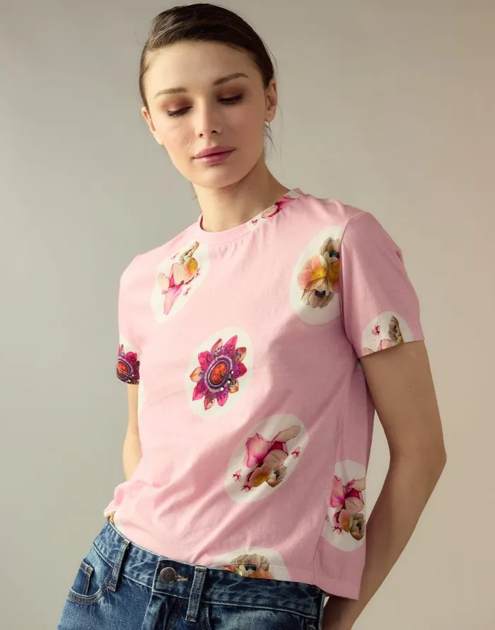 Cynthia Rowley Bloom Tee Women Tops