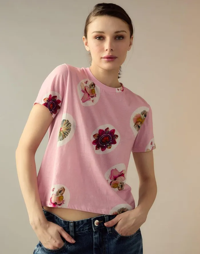 Cynthia Rowley Bloom Tee Women Tops