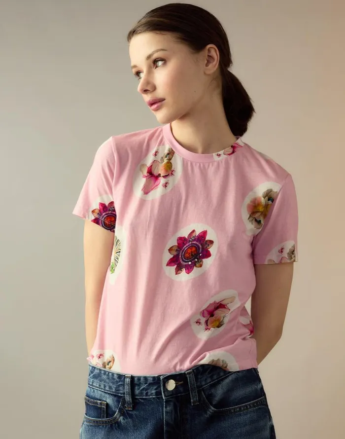 Cynthia Rowley Bloom Tee Women Tops