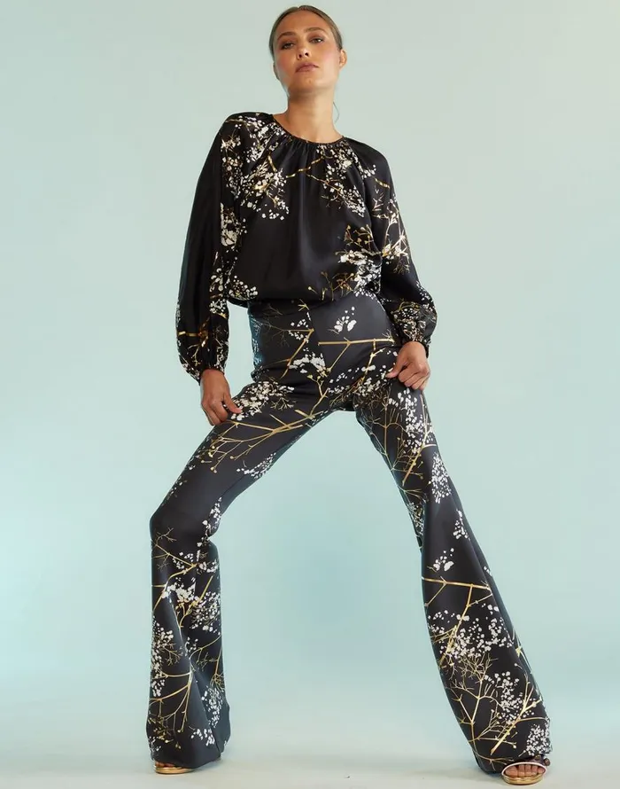 Cynthia Rowley Bonded Fit And Flare Pants Women Party Shop