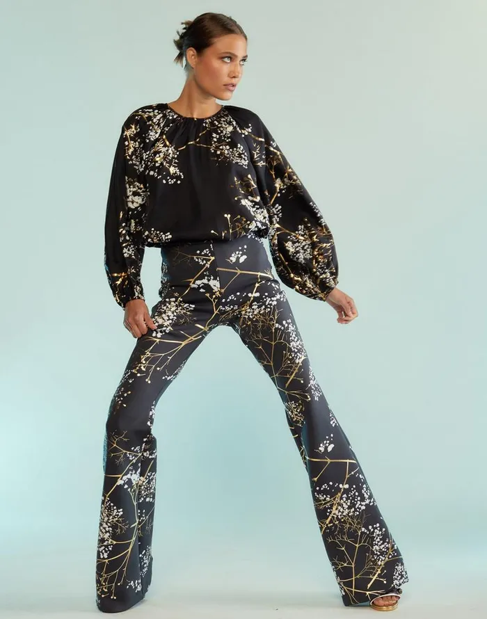 Cynthia Rowley Bonded Fit And Flare Pants Women Party Shop