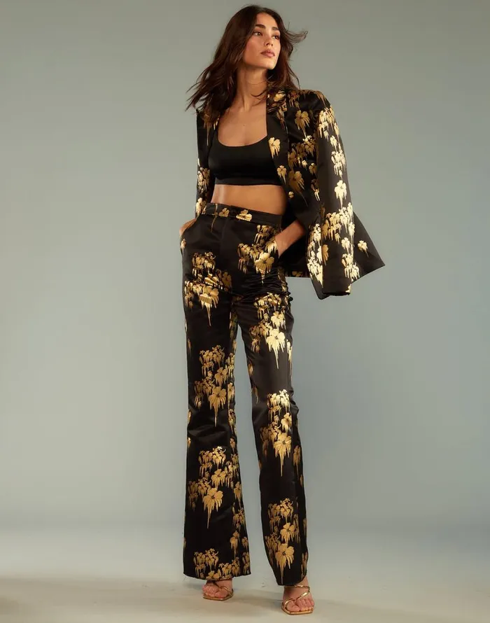 Cynthia Rowley Dripping In Gold Pants Women Party Shop Cynthia Rowley Dripping In Gold Pants Women Party Shop