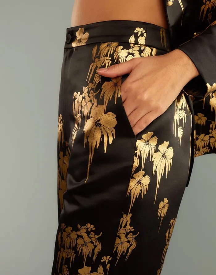 Cynthia Rowley Dripping In Gold Pants Women Party Shop Cynthia Rowley Dripping In Gold Pants Women Party Shop