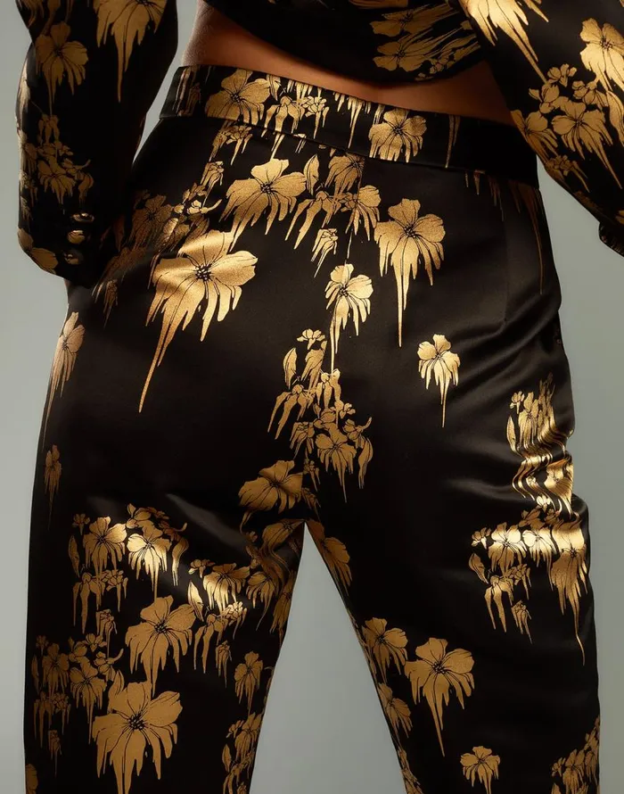 Cynthia Rowley Dripping In Gold Pants Women Party Shop Cynthia Rowley Dripping In Gold Pants Women Party Shop