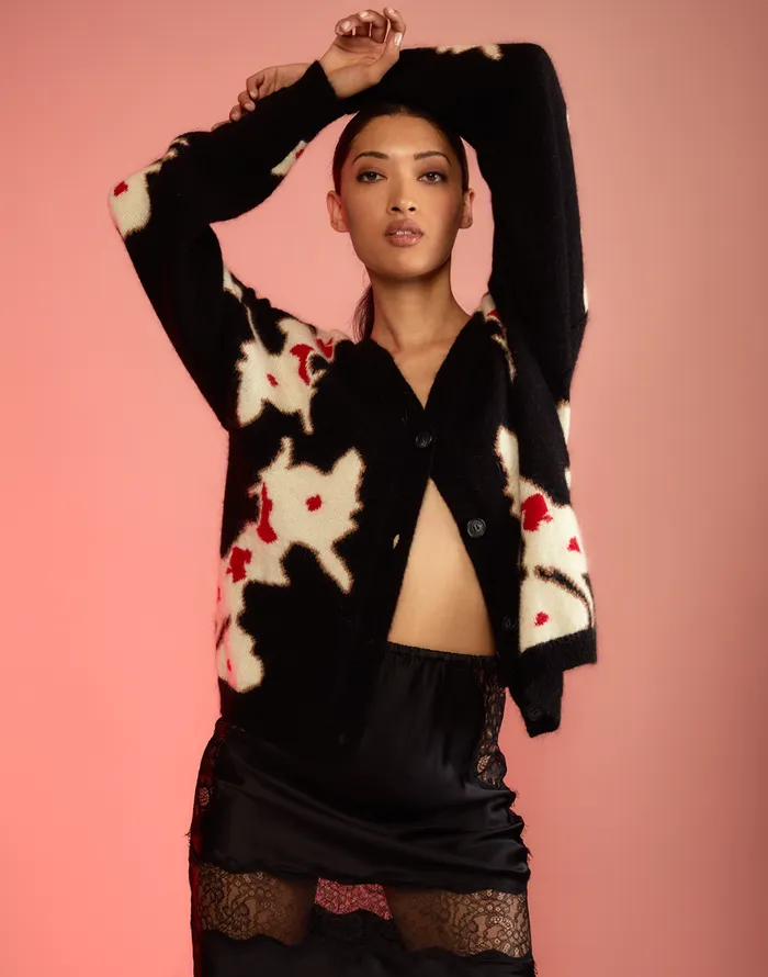 Cynthia Rowley Intarsia Cardigan Women Tops Cynthia Rowley Intarsia Cardigan Women Tops
