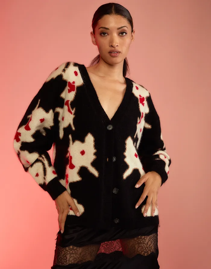 Cynthia Rowley Intarsia Cardigan Women Tops Cynthia Rowley Intarsia Cardigan Women Tops