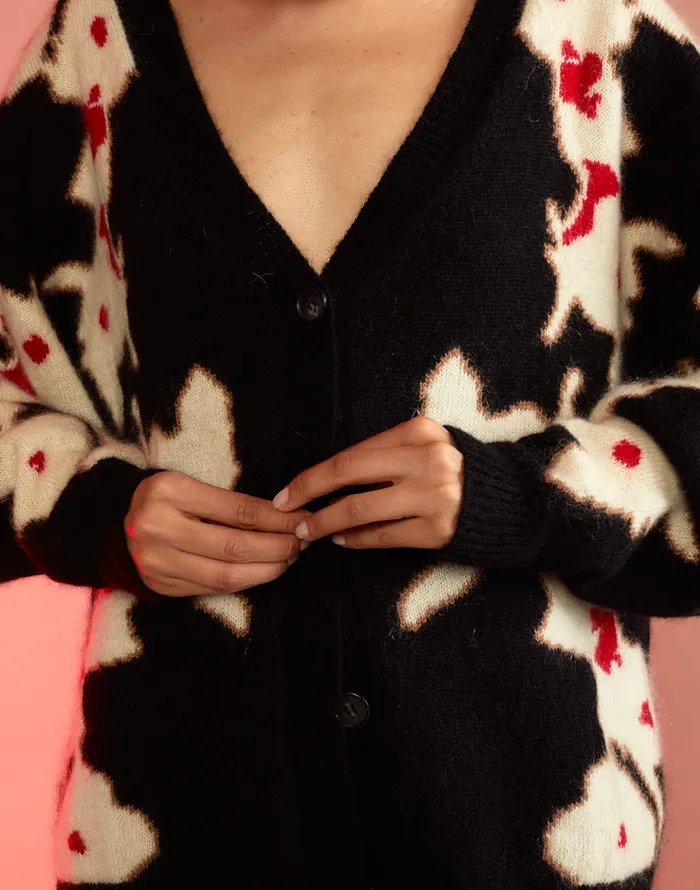 Cynthia Rowley Intarsia Cardigan Women Tops Cynthia Rowley Intarsia Cardigan Women Tops