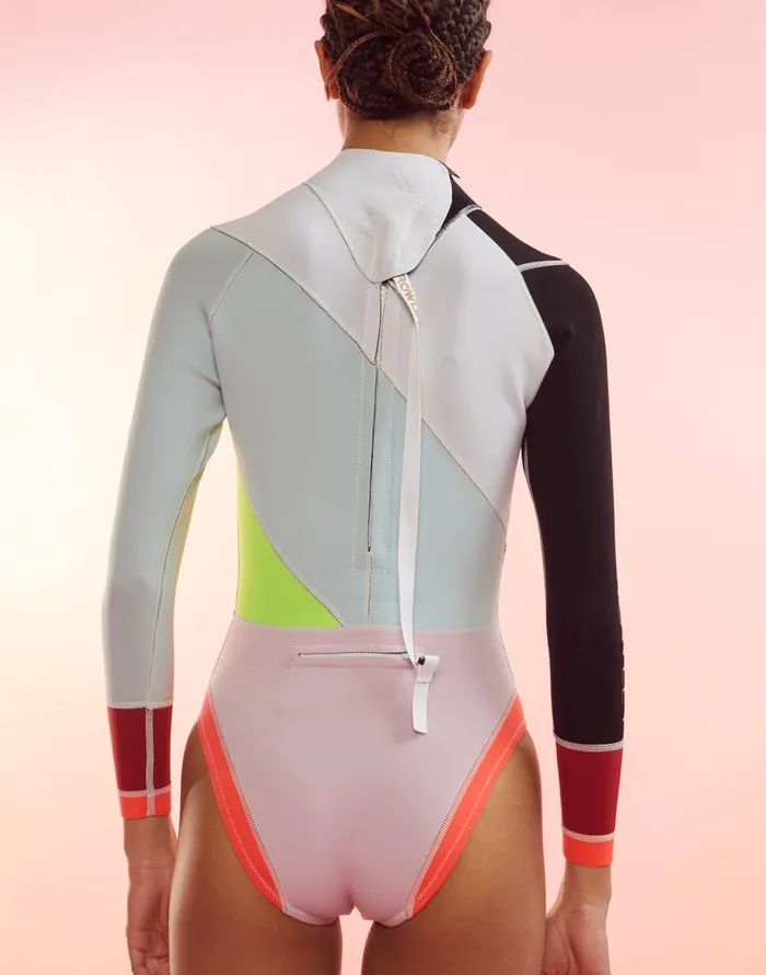 Cynthia Rowley Janet Colorblock High Cut Wetsuit Women Surf and Swim Cynthia Rowley Janet Colorblock High Cut Wetsuit Women Surf and Swim