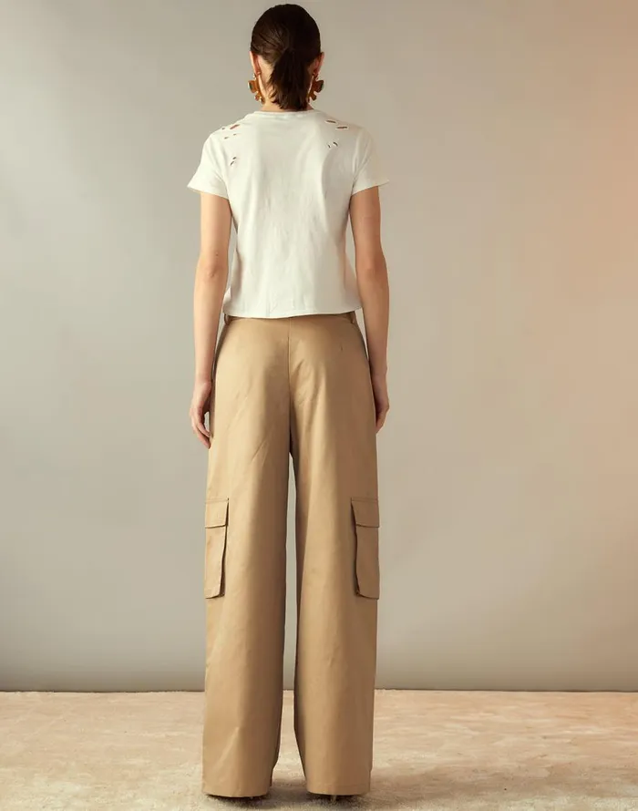 Cynthia Rowley Marbella Cotton Cargo Pant Women Bottoms Cynthia Rowley Marbella Cotton Cargo Pant Women Bottoms
