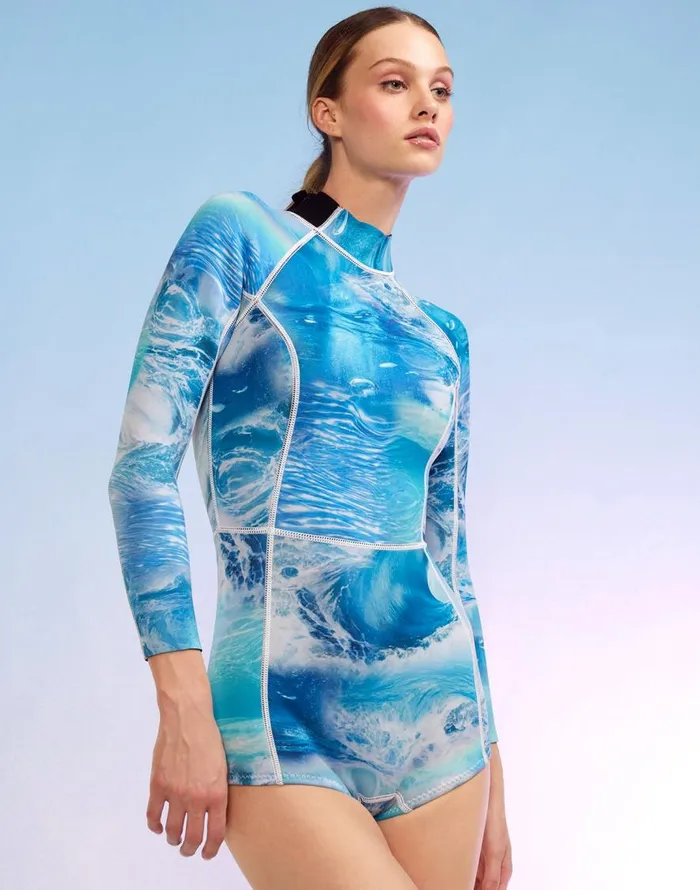 Cynthia Rowley Watercamo Wetsuit Women Surf and Swim Cynthia Rowley Watercamo Wetsuit Women Surf and Swim