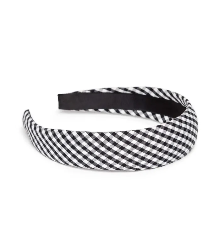 DEN Hair Accessories Women Jeanie Headband Gingham DEN Hair Accessories Women Jeanie Headband Gingham