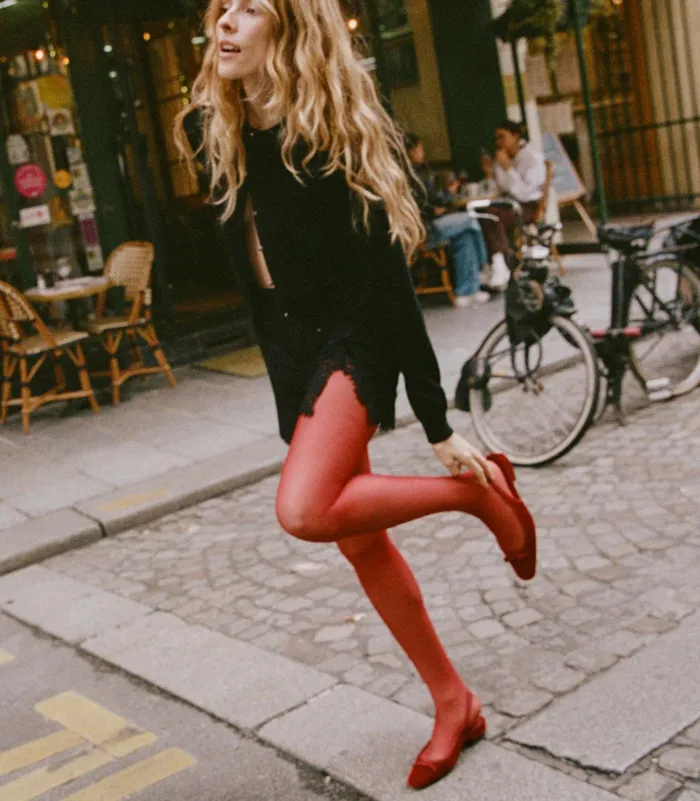 DEN Socks and Tights Women Wolford Individual 20 Tights Soft Cherry