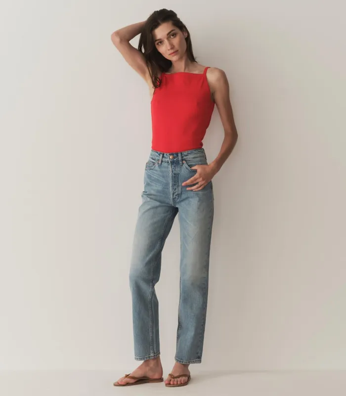 DEN Tees Women Angie Tank Scarlet
