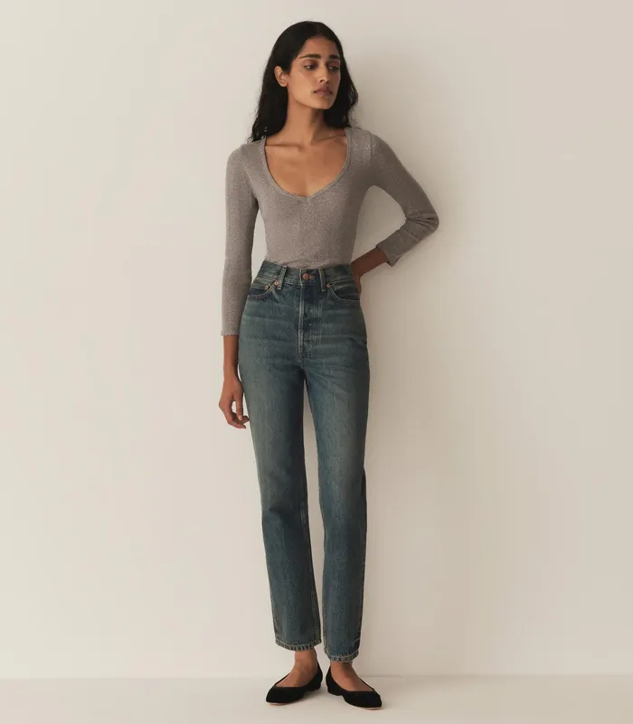 DEN Tees Women Cilla Tee Heather Grey DEN Tees Women Cilla Tee Heather Grey