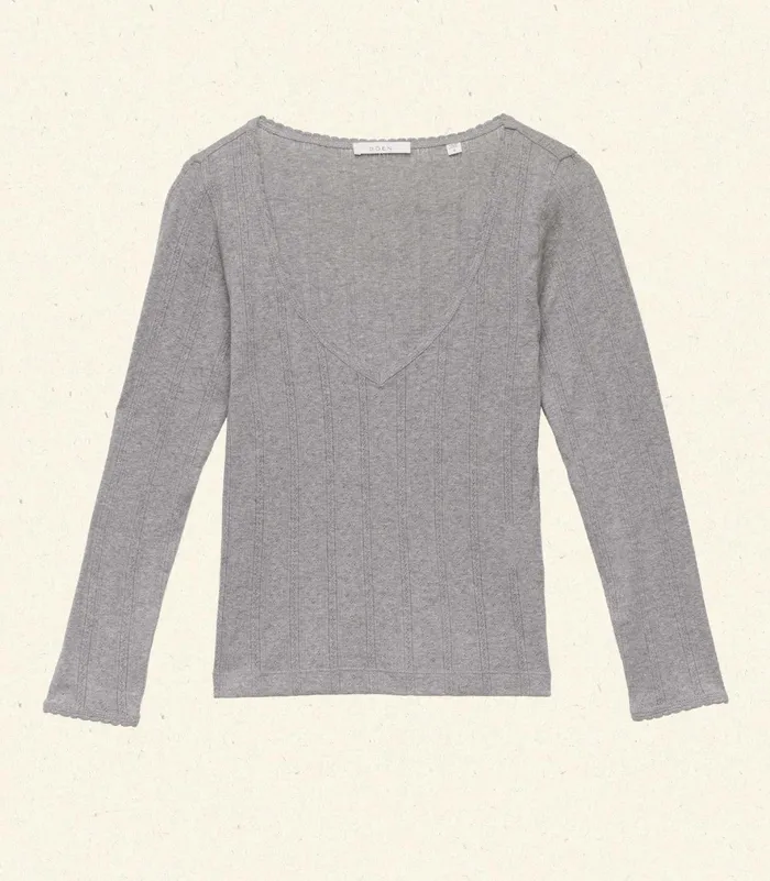 DEN Tees Women Cilla Tee Heather Grey DEN Tees Women Cilla Tee Heather Grey