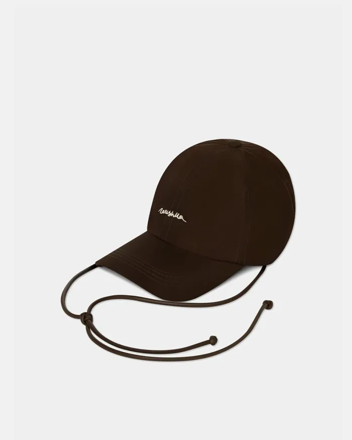Darnis Brown Econyl Women Nanushka Hats and Caps