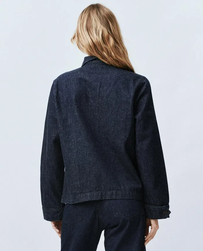 Denim Women The Great The Chore Jacket Rinse Wash Denim Women The Great The Chore Jacket Rinse Wash