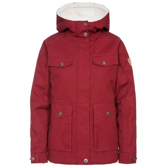 Devoted Fleece Lined Waterproof Jacket Merlot Women Trespass Casual Jackets