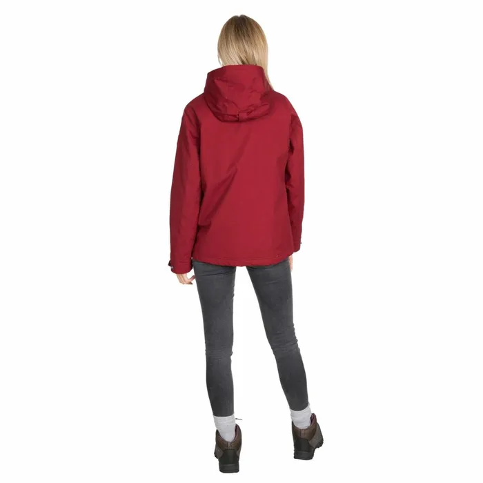 Devoted Fleece Lined Waterproof Jacket Merlot Women Trespass Casual Jackets