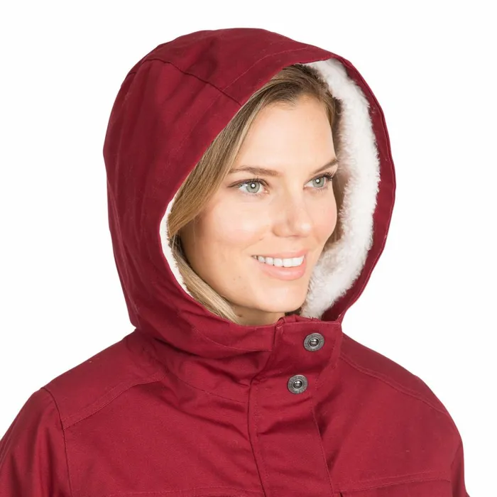 Devoted Fleece Lined Waterproof Jacket Merlot Women Trespass Casual Jackets