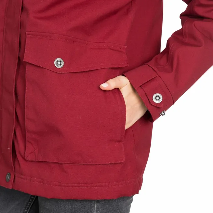 Devoted Fleece Lined Waterproof Jacket Merlot Women Trespass Casual Jackets
