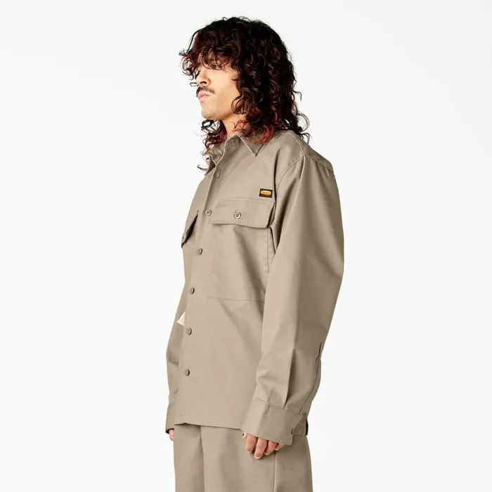 Dickies X Willy Chavarria Long Sleeve Work Shirt Desert Sand Desert Sand ds Men Dickies Button Up Dickies X Willy Chavarria Long Sleeve Work Shirt Desert Sand Desert Sand ds Men Dickies Button Up