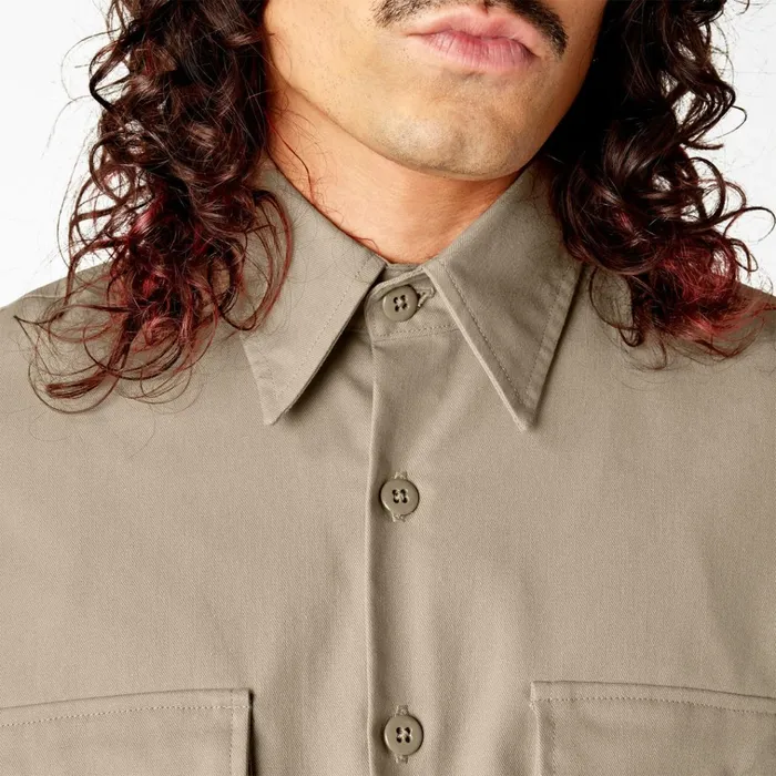 Dickies X Willy Chavarria Long Sleeve Work Shirt Desert Sand Desert Sand ds Men Dickies Button Up Dickies X Willy Chavarria Long Sleeve Work Shirt Desert Sand Desert Sand ds Men Dickies Button Up
