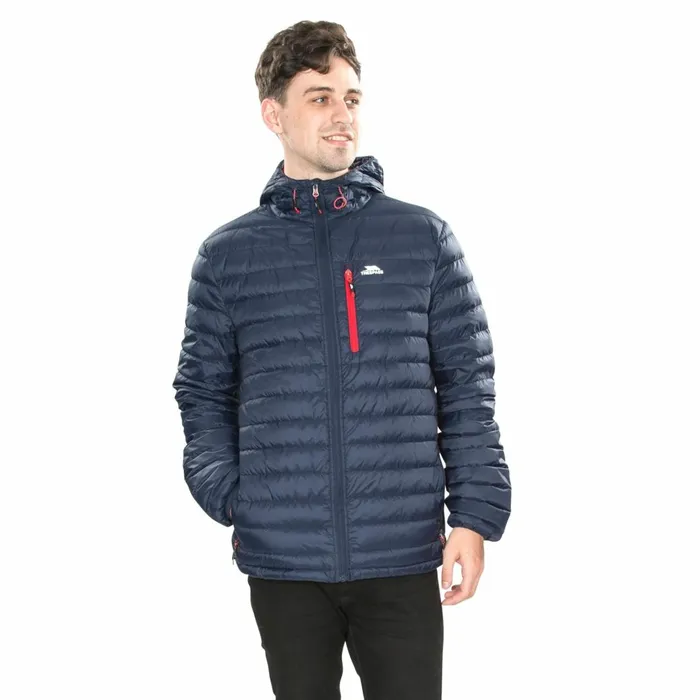 Digby Down Packaway Jacket Navy Blue Men Trespass Packaway Jackets