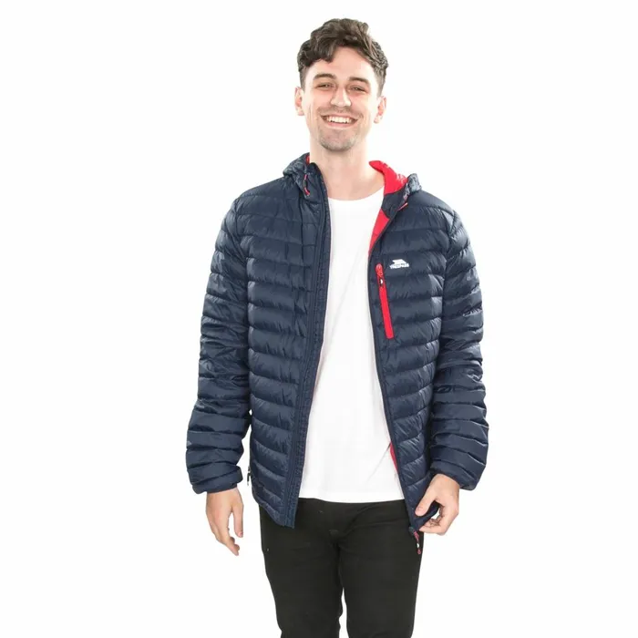 Digby Down Packaway Jacket Navy Blue Men Trespass Packaway Jackets