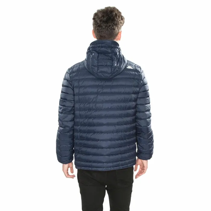 Digby Down Packaway Jacket Navy Blue Men Trespass Packaway Jackets