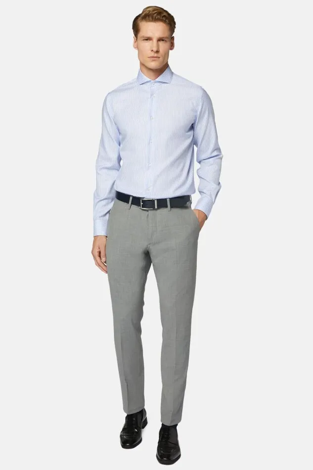 Dress Shirts Men Boggi Milano Regular Fit Sky Blue Striped Dobby Cotton Shirt Light Blu Dress Shirts Men Boggi Milano Regular Fit Sky Blue Striped Dobby Cotton Shirt Light Blu