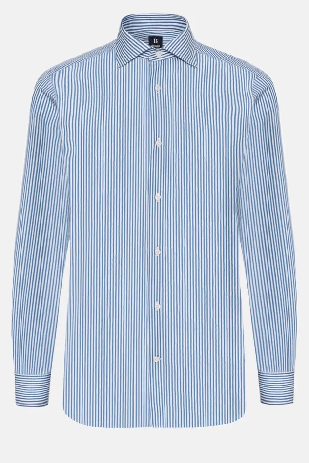 Dress Shirts Men Boggi Milano Slim Fit Blue Striped Cotton Shirt Blue Dress Shirts Men Boggi Milano Slim Fit Blue Striped Cotton Shirt Blue