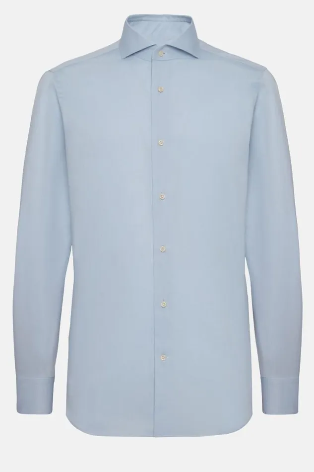 Dress Shirts Men Boggi Milano Slim Fit Sky Blue Stretch Cotton And Nylon Shirt Light Blu Dress Shirts Men Boggi Milano Slim Fit Sky Blue Stretch Cotton And Nylon Shirt Light Blu
