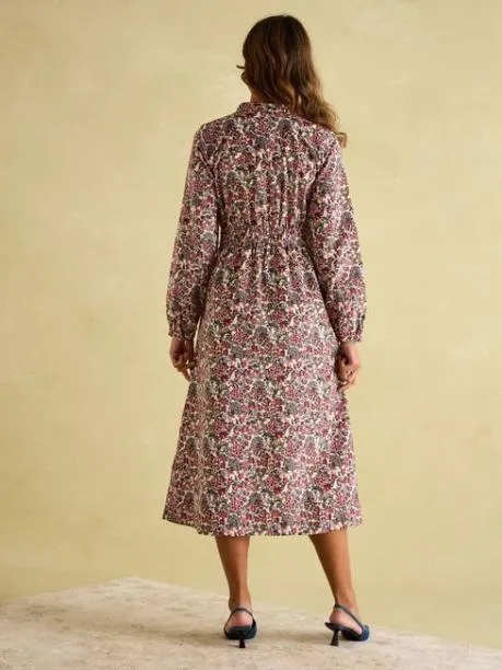 Dresses Women Joules Cream Ditsy Cord Twisted Front Dress