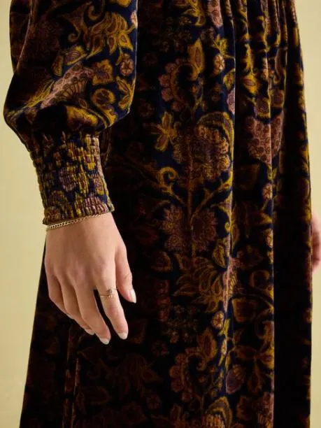Dresses Women Joules Floral Velvet Shirred Dress