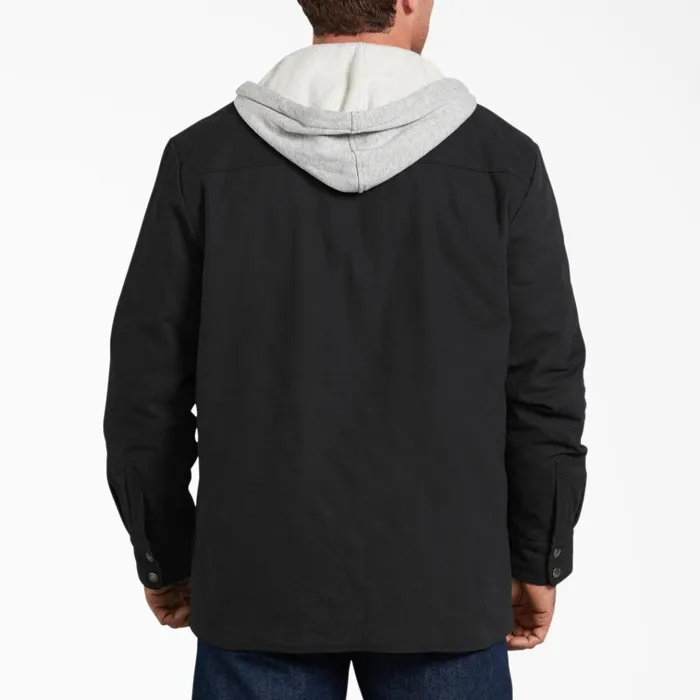 Duck Hooded Shirt Jacket Black Black bk Men Dickies Shirt Jackets Duck Hooded Shirt Jacket Black Black bk Men Dickies Shirt Jackets