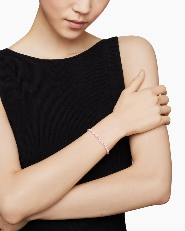 DY Bel Aire Color Box Chain Bracelet With 14K Yellow Gold Accent 4mm Women David Yurman Chain DY Bel Aire Color Box Chain Bracelet With 14K Yellow Gold Accent 4mm Women David Yurman Chain
