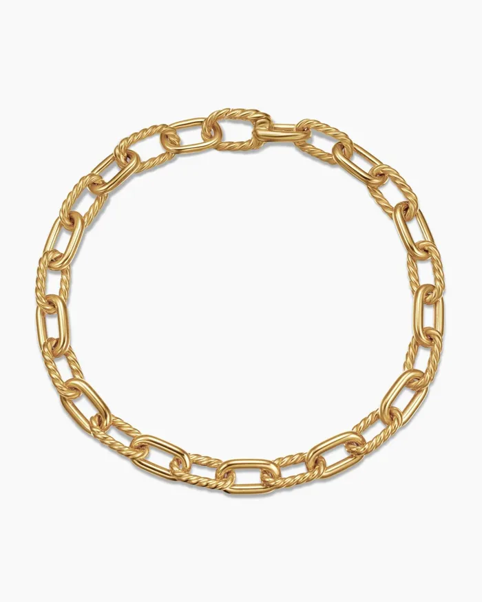 DY Madison Chain Bracelet In 18K Yellow Gold 6mm Women David Yurman Chain DY Madison Chain Bracelet In 18K Yellow Gold 6mm Women David Yurman Chain
