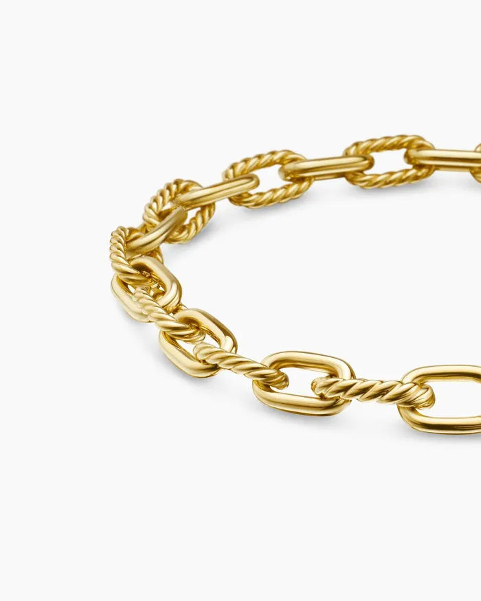 DY Madison Chain Bracelet In 18K Yellow Gold 6mm Women David Yurman Chain DY Madison Chain Bracelet In 18K Yellow Gold 6mm Women David Yurman Chain