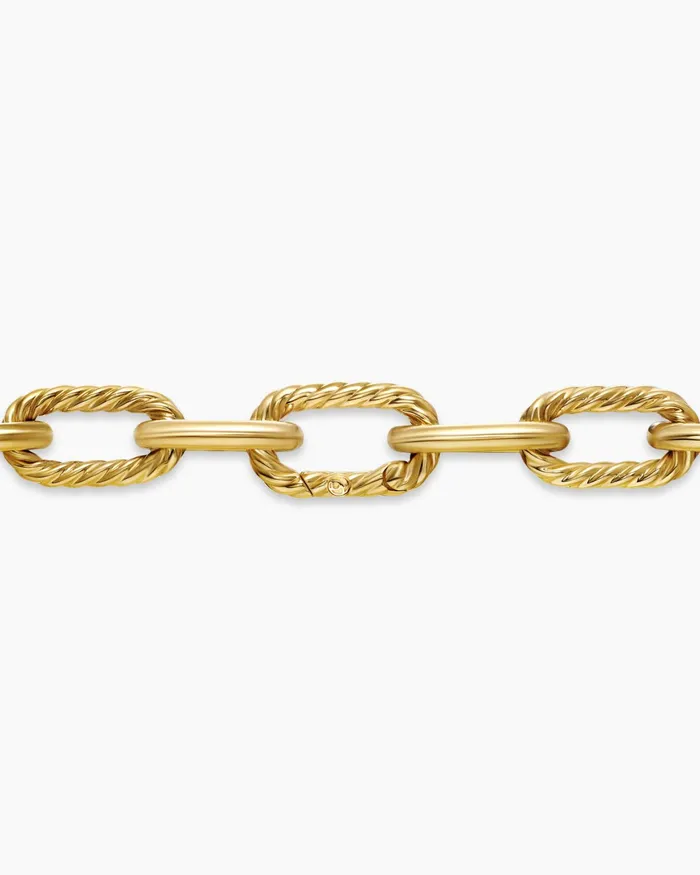 DY Madison Chain Necklace In 18K Yellow Gold With Diamonds 85mm Women David Yurman Chain DY Madison Chain Necklace In 18K Yellow Gold With Diamonds 85mm Women David Yurman Chain